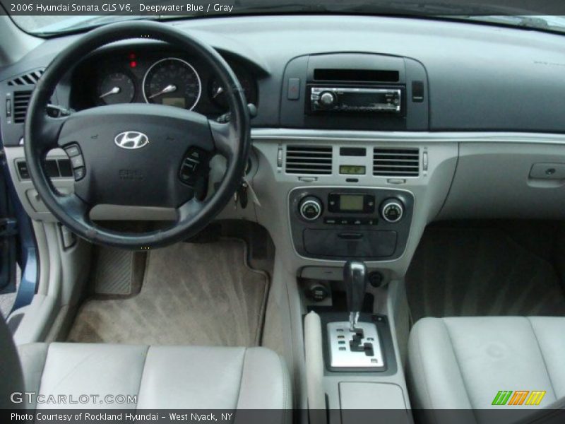 Deepwater Blue / Gray 2006 Hyundai Sonata GLS V6