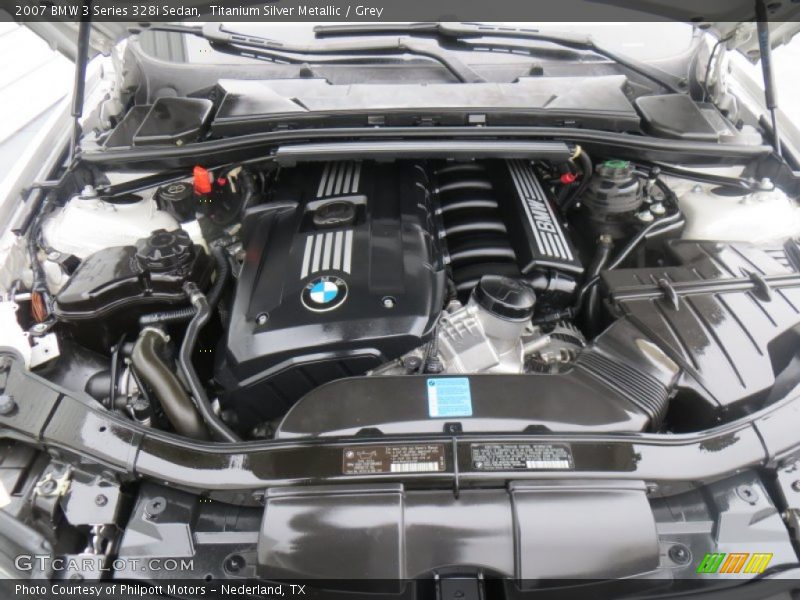 Titanium Silver Metallic / Grey 2007 BMW 3 Series 328i Sedan