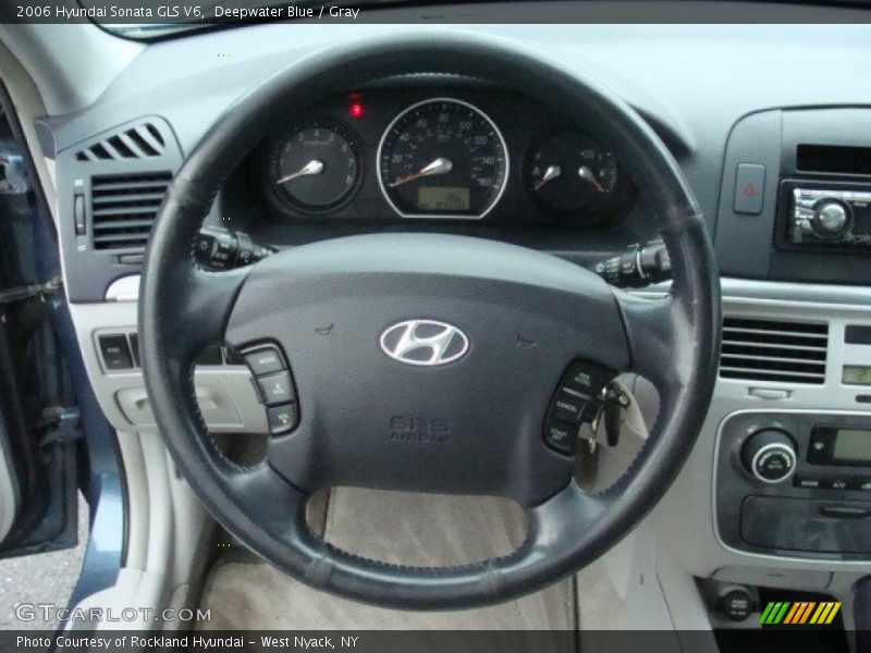 Deepwater Blue / Gray 2006 Hyundai Sonata GLS V6