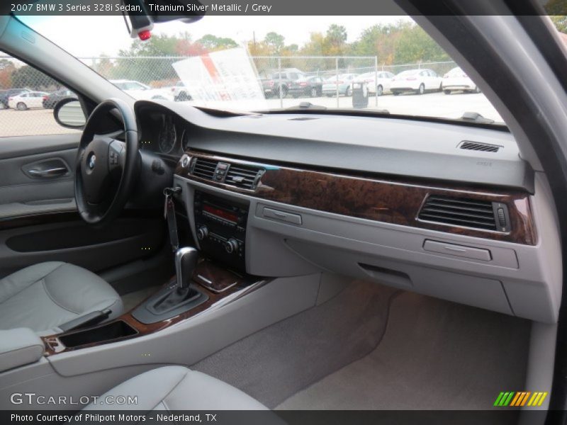 Titanium Silver Metallic / Grey 2007 BMW 3 Series 328i Sedan
