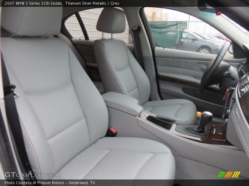 Titanium Silver Metallic / Grey 2007 BMW 3 Series 328i Sedan