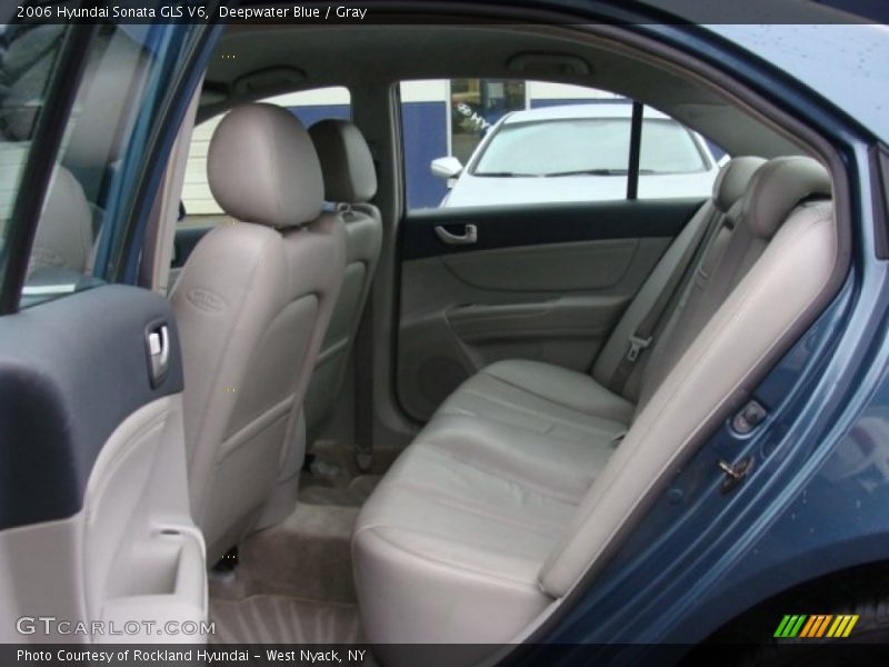 Deepwater Blue / Gray 2006 Hyundai Sonata GLS V6
