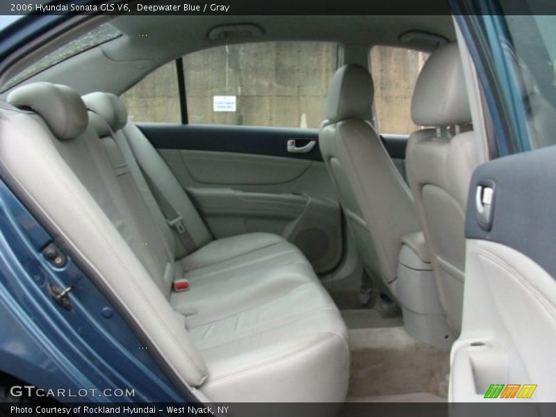 Deepwater Blue / Gray 2006 Hyundai Sonata GLS V6