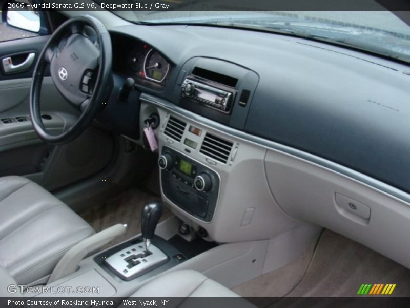 Deepwater Blue / Gray 2006 Hyundai Sonata GLS V6
