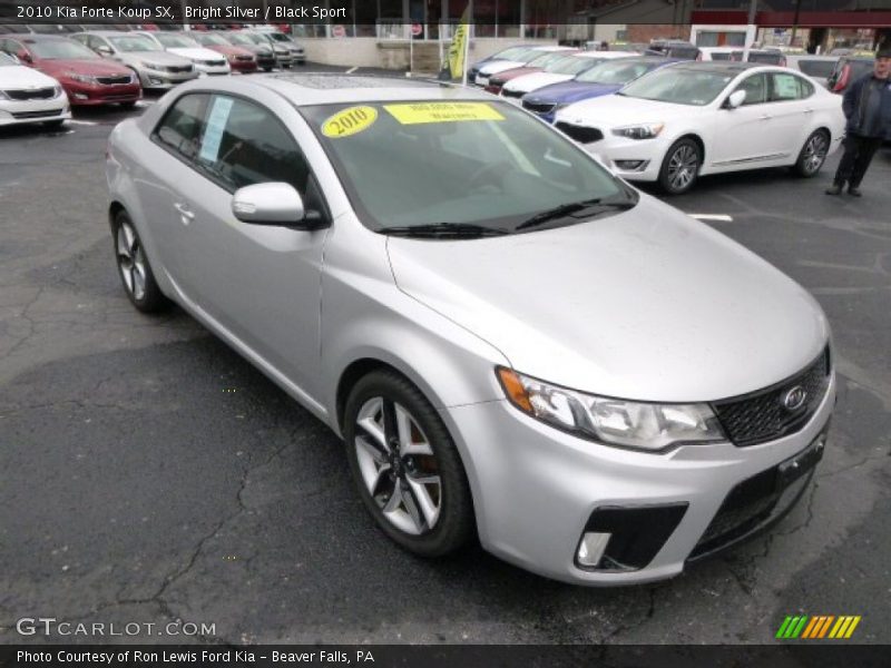 Bright Silver / Black Sport 2010 Kia Forte Koup SX