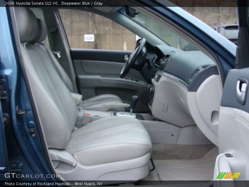 Deepwater Blue / Gray 2006 Hyundai Sonata GLS V6