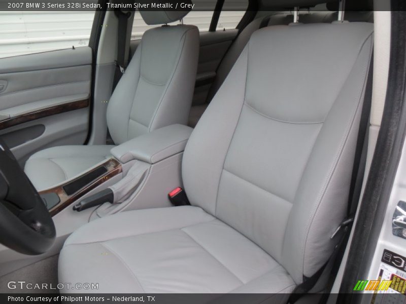 Titanium Silver Metallic / Grey 2007 BMW 3 Series 328i Sedan