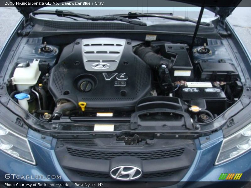 Deepwater Blue / Gray 2006 Hyundai Sonata GLS V6