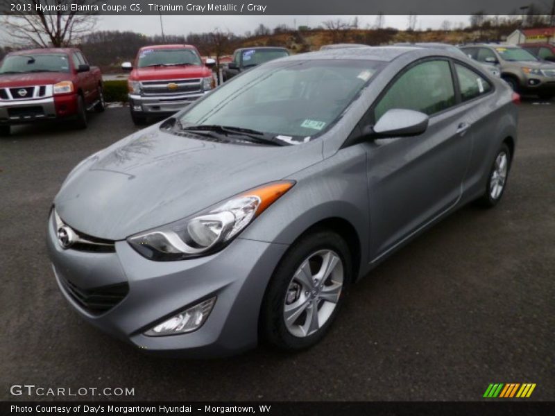 Titanium Gray Metallic / Gray 2013 Hyundai Elantra Coupe GS