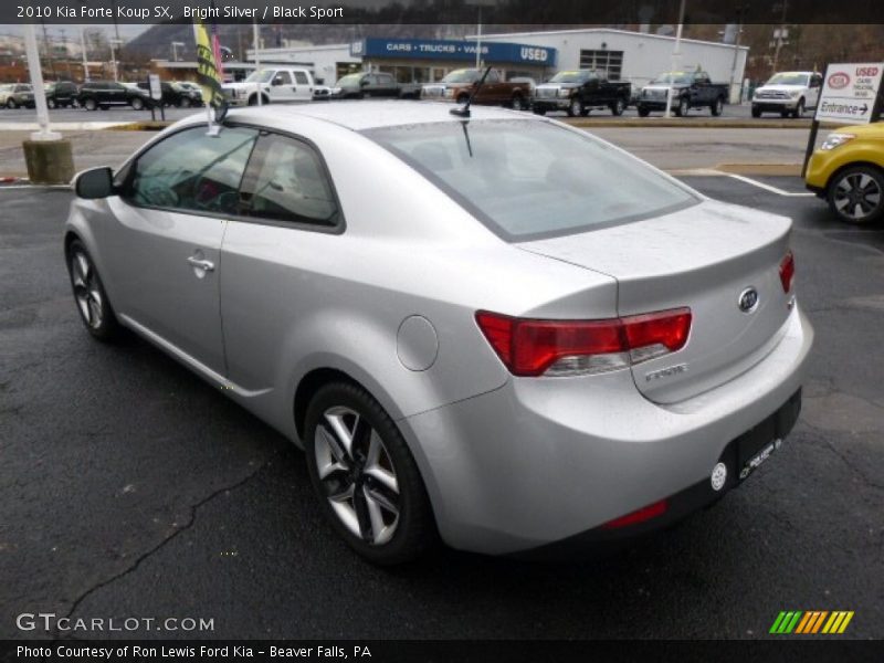 Bright Silver / Black Sport 2010 Kia Forte Koup SX