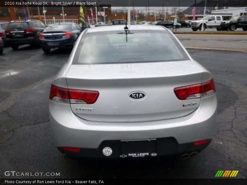 Bright Silver / Black Sport 2010 Kia Forte Koup SX