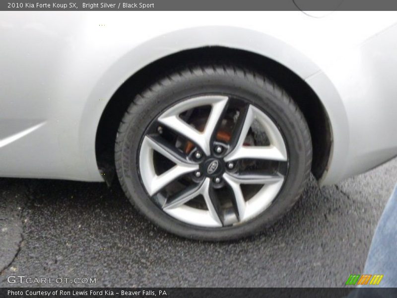 Bright Silver / Black Sport 2010 Kia Forte Koup SX