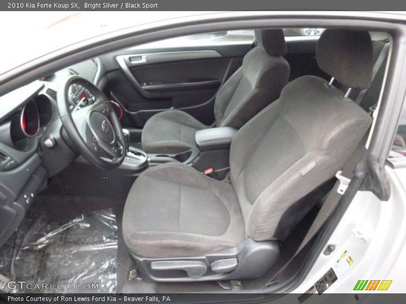 Bright Silver / Black Sport 2010 Kia Forte Koup SX