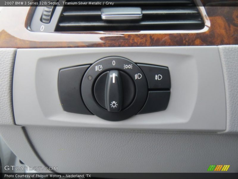 Titanium Silver Metallic / Grey 2007 BMW 3 Series 328i Sedan