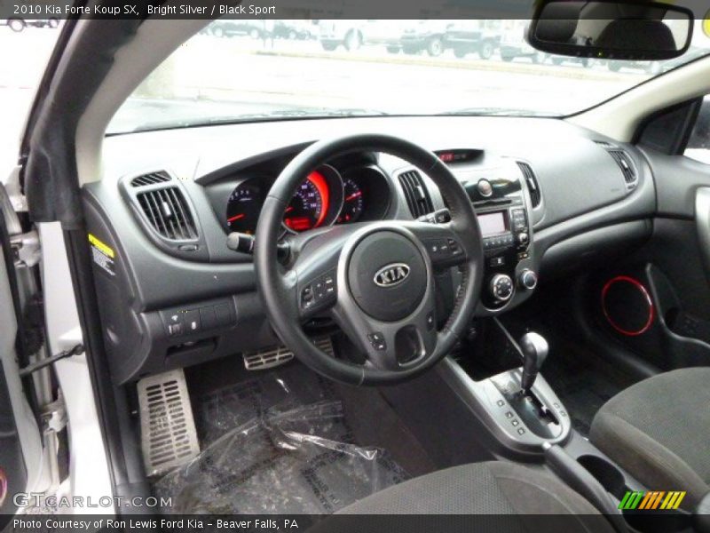 Bright Silver / Black Sport 2010 Kia Forte Koup SX