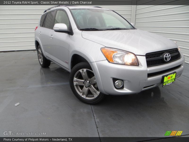 Classic Silver Metallic / Dark Charcoal 2012 Toyota RAV4 Sport