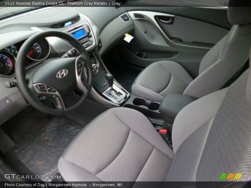 Titanium Gray Metallic / Gray 2013 Hyundai Elantra Coupe GS