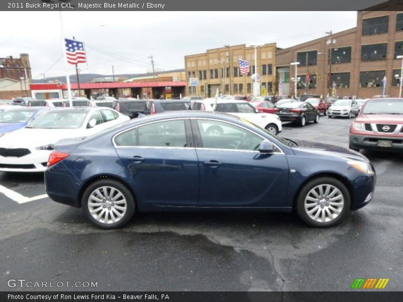 Majestic Blue Metallic / Ebony 2011 Buick Regal CXL