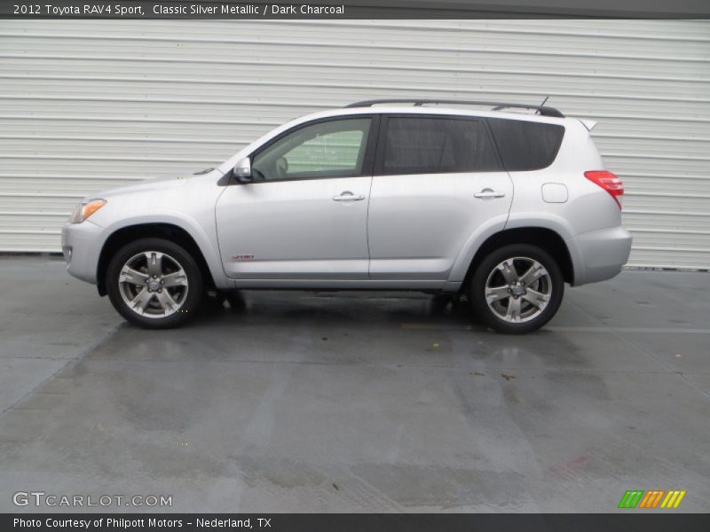 Classic Silver Metallic / Dark Charcoal 2012 Toyota RAV4 Sport