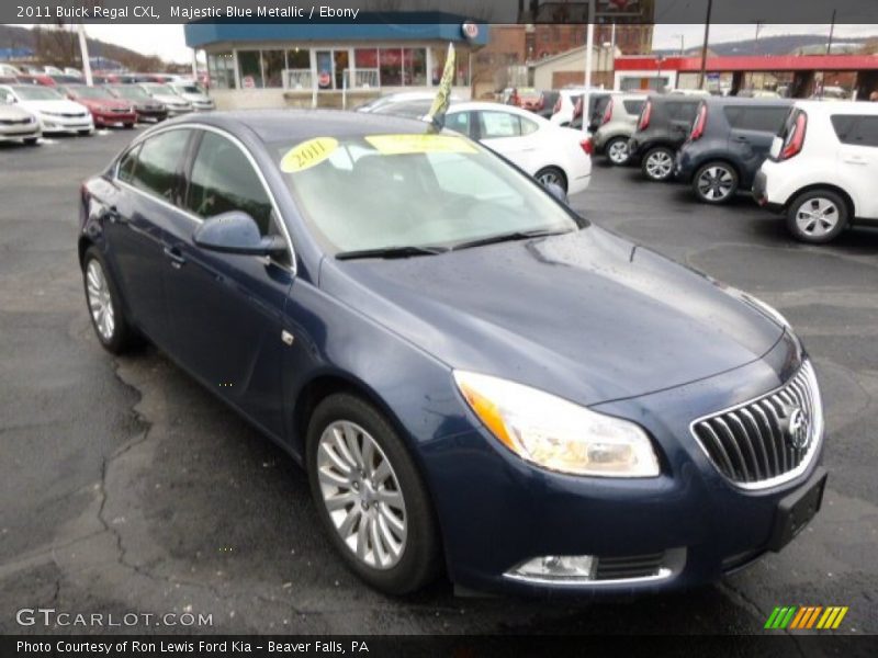 Majestic Blue Metallic / Ebony 2011 Buick Regal CXL