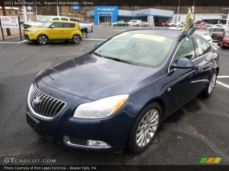 Majestic Blue Metallic / Ebony 2011 Buick Regal CXL