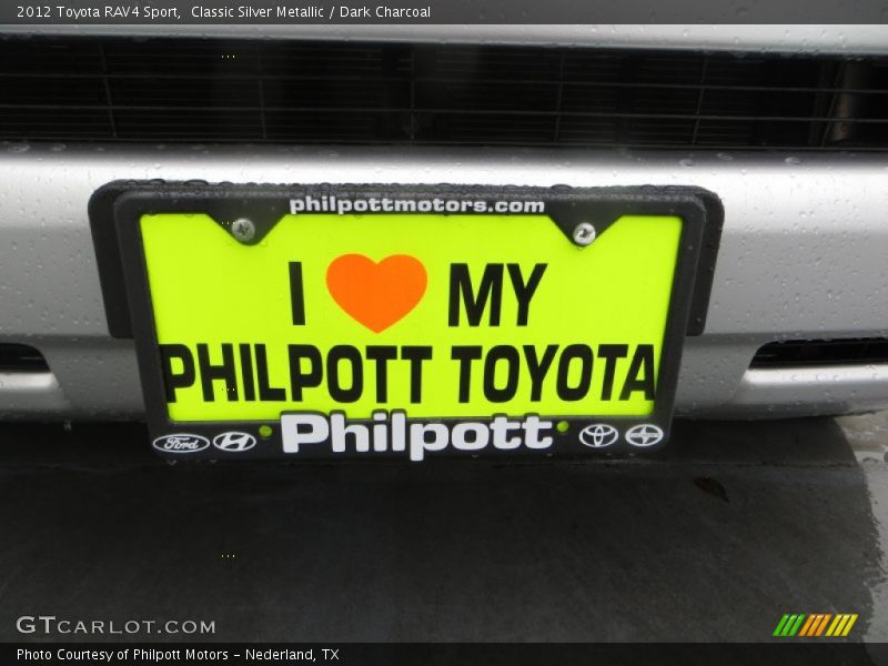 Classic Silver Metallic / Dark Charcoal 2012 Toyota RAV4 Sport