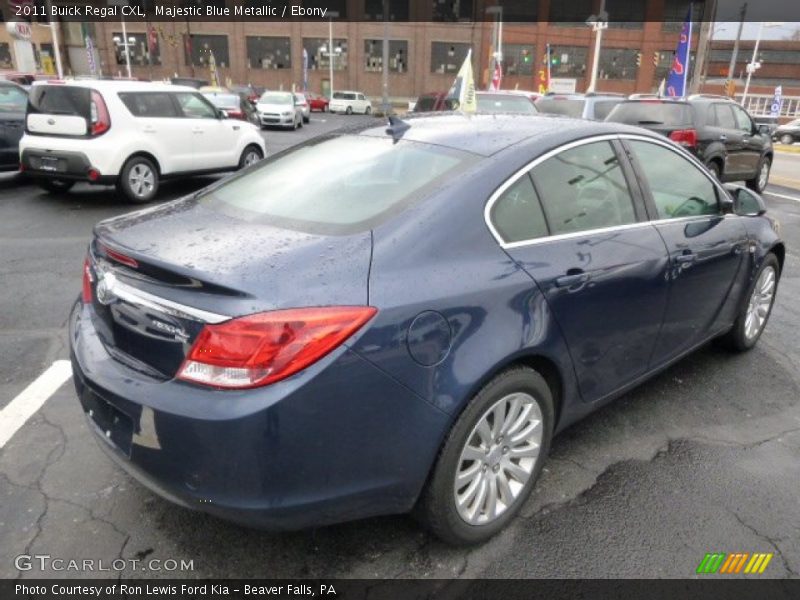 Majestic Blue Metallic / Ebony 2011 Buick Regal CXL