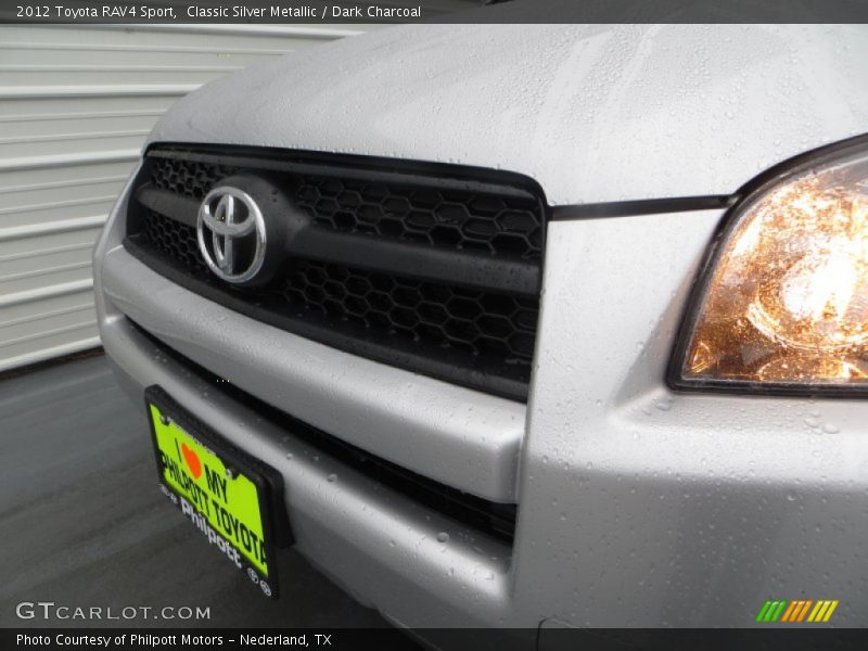 Classic Silver Metallic / Dark Charcoal 2012 Toyota RAV4 Sport