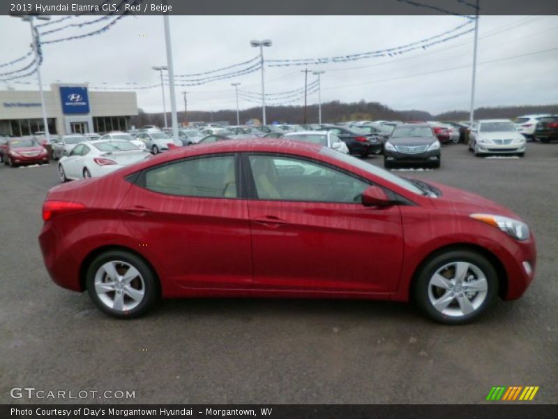 Red / Beige 2013 Hyundai Elantra GLS