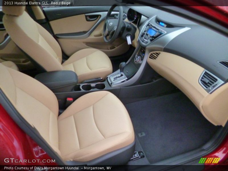 Red / Beige 2013 Hyundai Elantra GLS