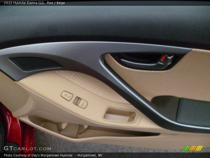 Red / Beige 2013 Hyundai Elantra GLS
