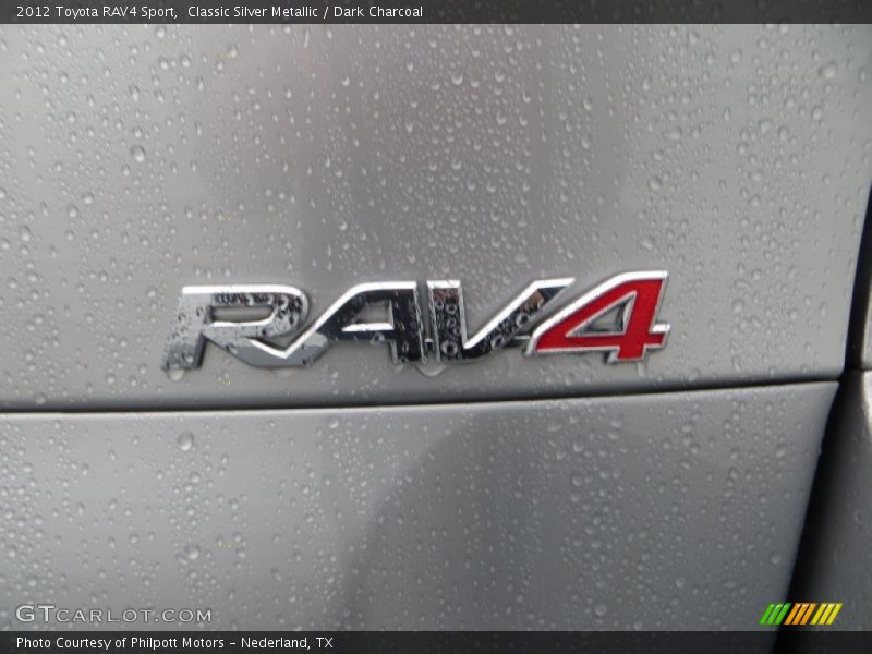 Classic Silver Metallic / Dark Charcoal 2012 Toyota RAV4 Sport