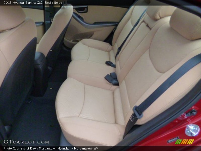 Red / Beige 2013 Hyundai Elantra GLS