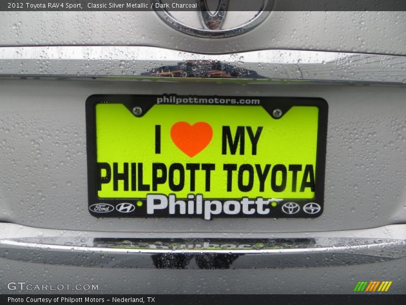 Classic Silver Metallic / Dark Charcoal 2012 Toyota RAV4 Sport