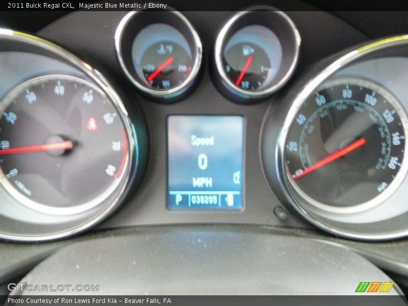 Majestic Blue Metallic / Ebony 2011 Buick Regal CXL