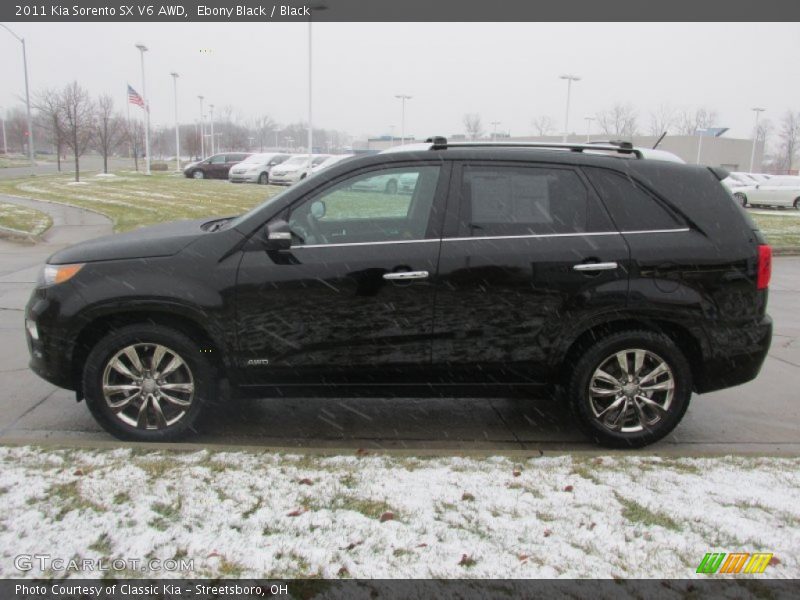 Ebony Black / Black 2011 Kia Sorento SX V6 AWD