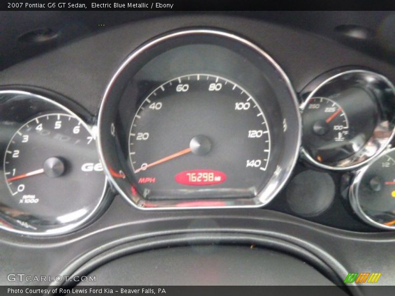 Electric Blue Metallic / Ebony 2007 Pontiac G6 GT Sedan