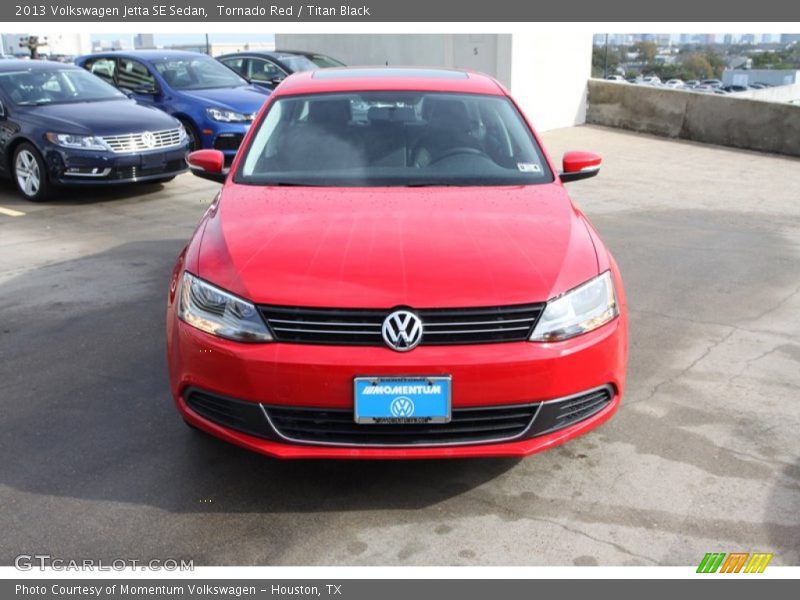 Tornado Red / Titan Black 2013 Volkswagen Jetta SE Sedan