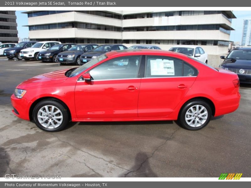 Tornado Red / Titan Black 2013 Volkswagen Jetta SE Sedan
