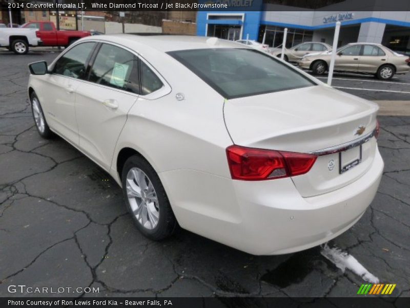 White Diamond Tricoat / Jet Black/Brownstone 2014 Chevrolet Impala LT
