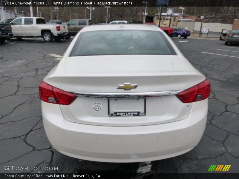 White Diamond Tricoat / Jet Black/Brownstone 2014 Chevrolet Impala LT