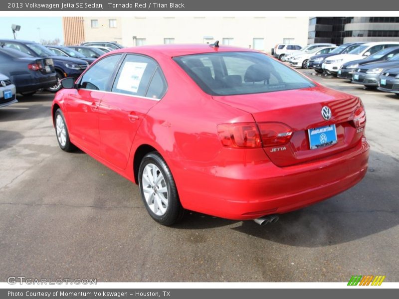 Tornado Red / Titan Black 2013 Volkswagen Jetta SE Sedan