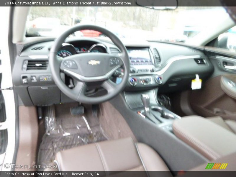 White Diamond Tricoat / Jet Black/Brownstone 2014 Chevrolet Impala LT