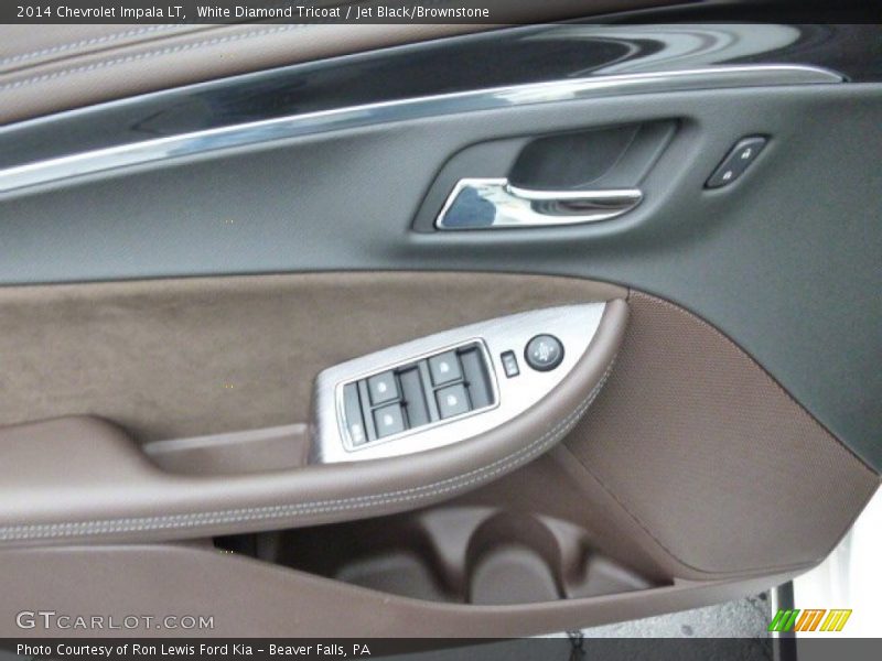 White Diamond Tricoat / Jet Black/Brownstone 2014 Chevrolet Impala LT