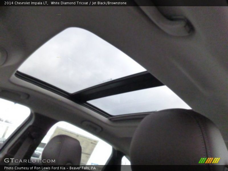 White Diamond Tricoat / Jet Black/Brownstone 2014 Chevrolet Impala LT