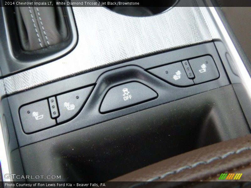 White Diamond Tricoat / Jet Black/Brownstone 2014 Chevrolet Impala LT