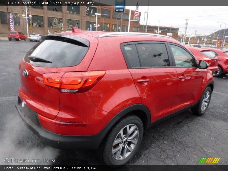 Signal Red / Alpine Gray 2014 Kia Sportage EX AWD