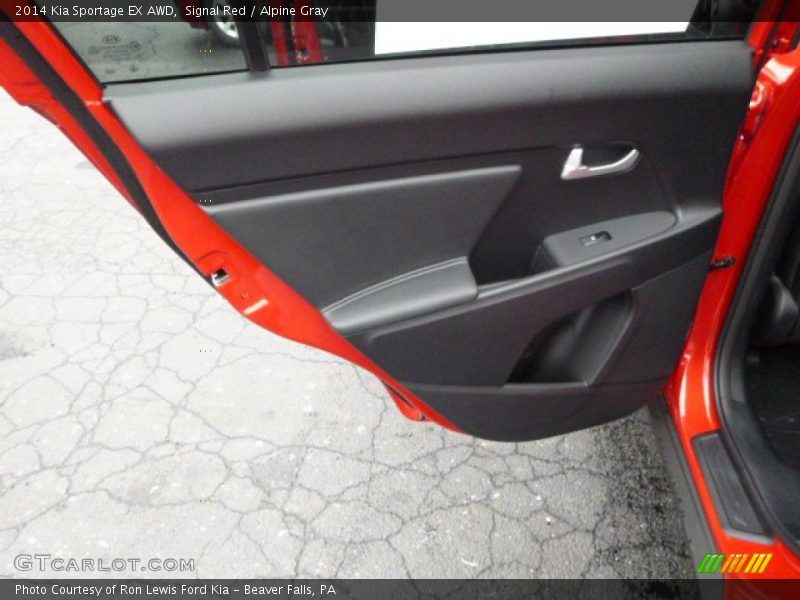 Signal Red / Alpine Gray 2014 Kia Sportage EX AWD