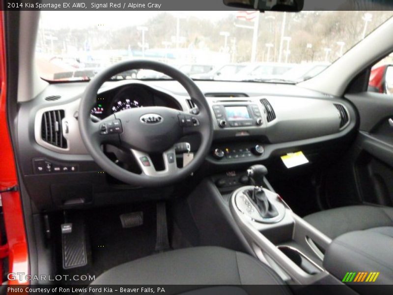Alpine Gray Interior - 2014 Sportage EX AWD 