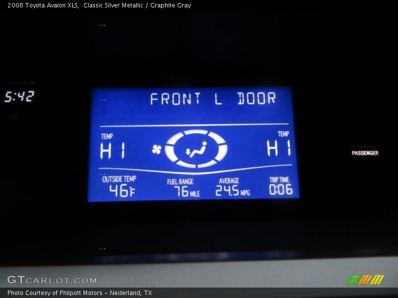 Classic Silver Metallic / Graphite Gray 2008 Toyota Avalon XLS